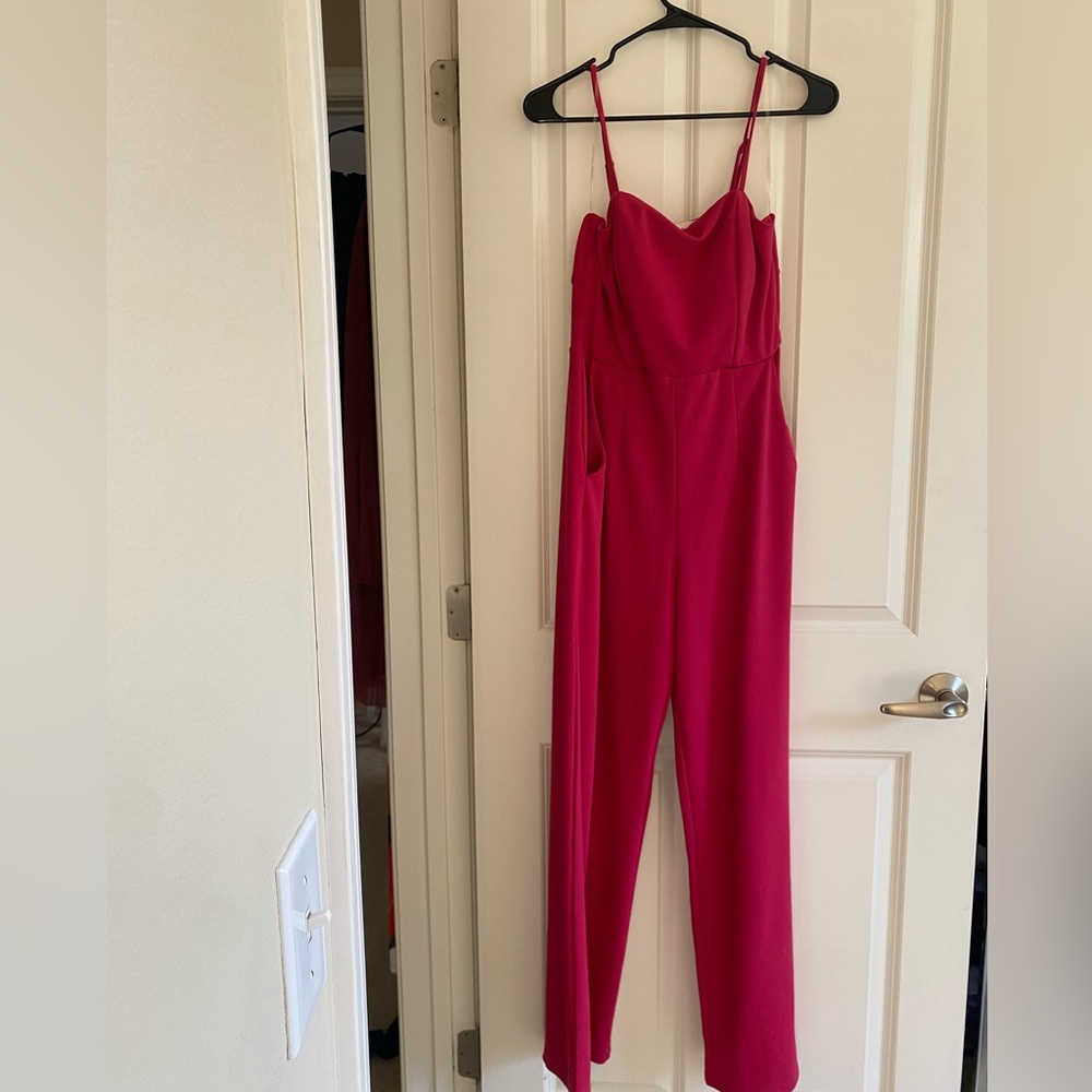 Pink Jumpsuit with Pockets